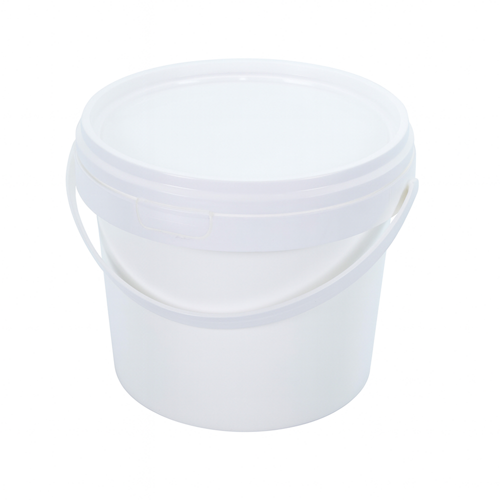 1.2L Round White Bucket