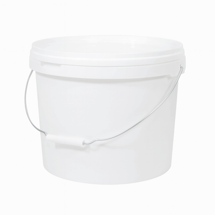 16L Round White Bucket