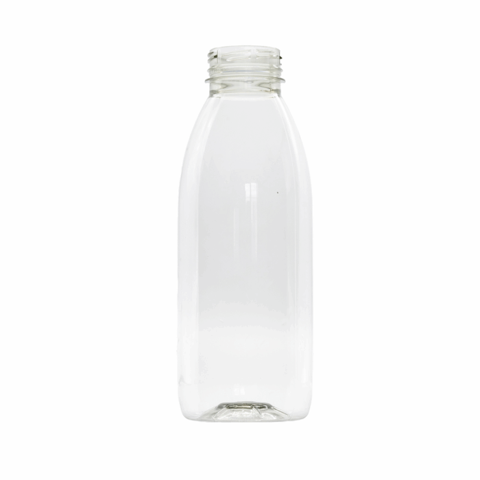 1L Clear Round PET Juice Bottle (Boxed)