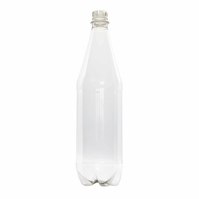1L Clear Round Water rPET Bottle - 28mm Neck (Boxed)