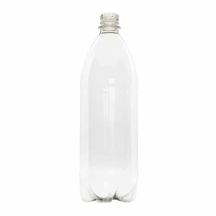 1L Clear Round rPET Bottle - 28mm Neck (Pallet)