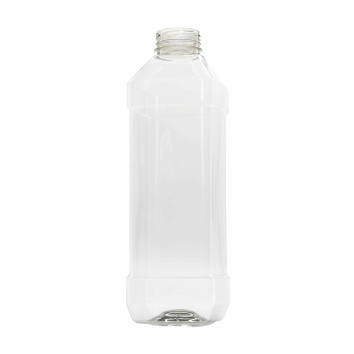 1L Clear Square rPET Bottle (Boxed)