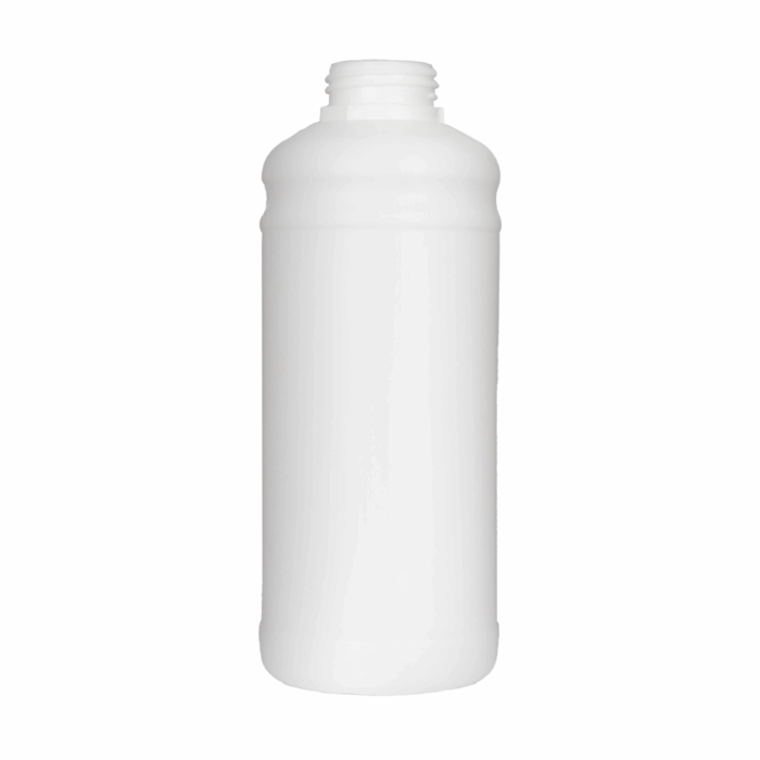 1L White Fluorinated UN Plastic Bottle (42mm Neck)