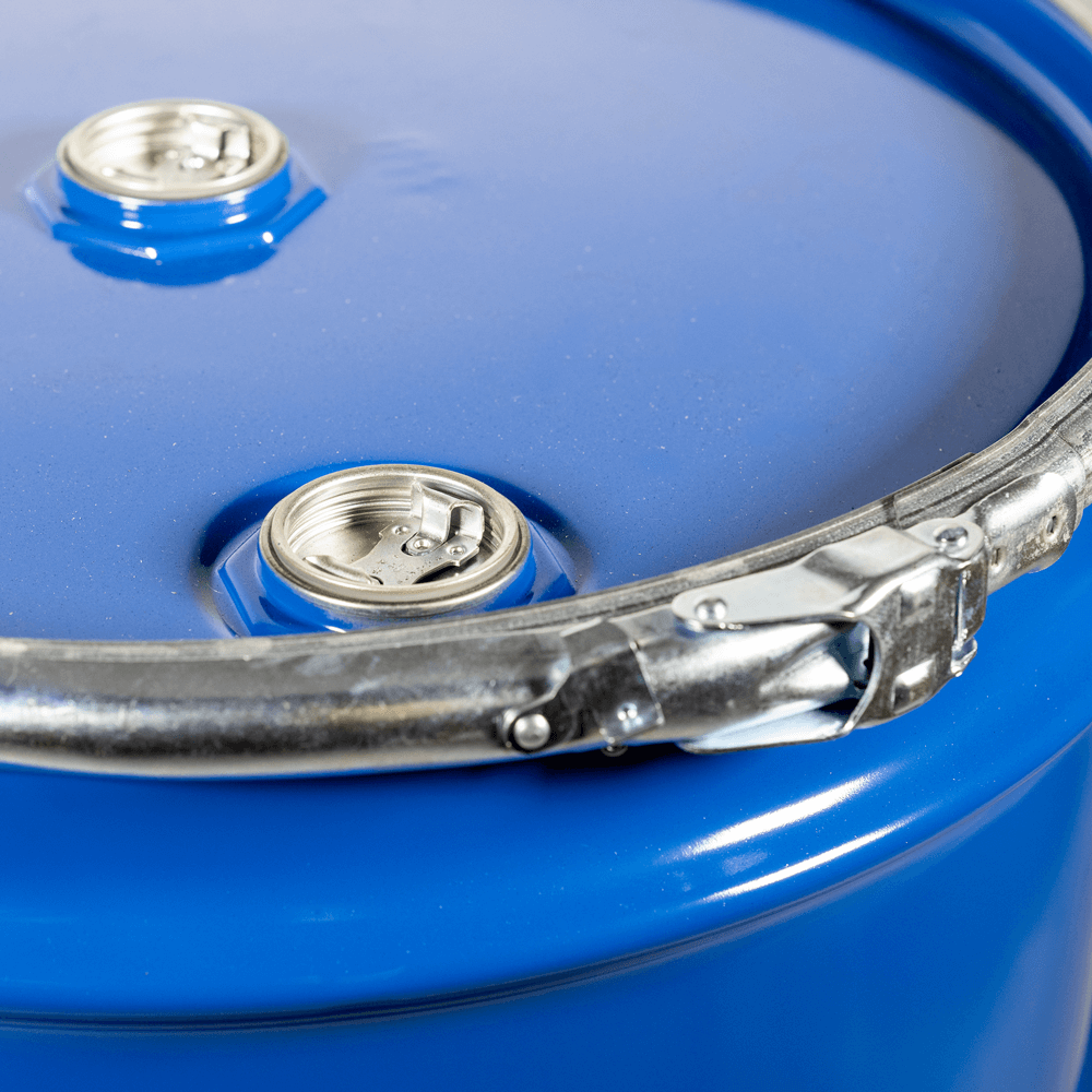205L Blue Open Top UN Approved Agitator Drum - Image 3