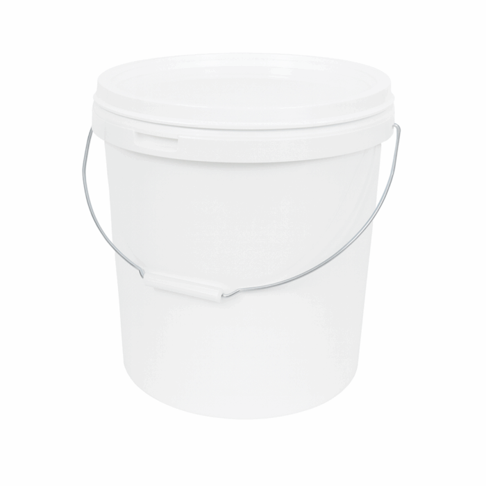 20L Round White Bucket