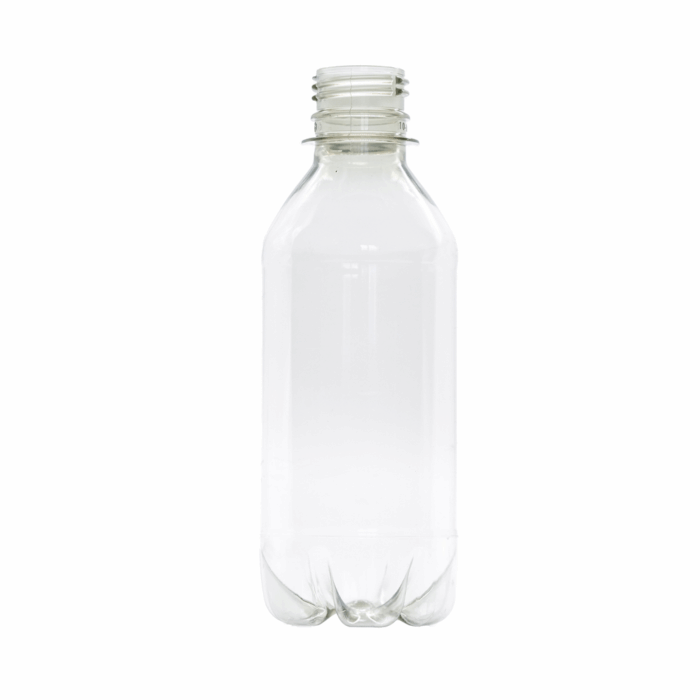 250ml Clear Round rPET Bottle – 28mm Neck (Pallet)