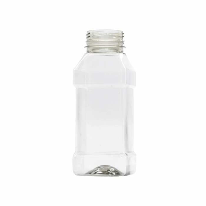 250ml Clear Square rPET Bottle (Boxed)