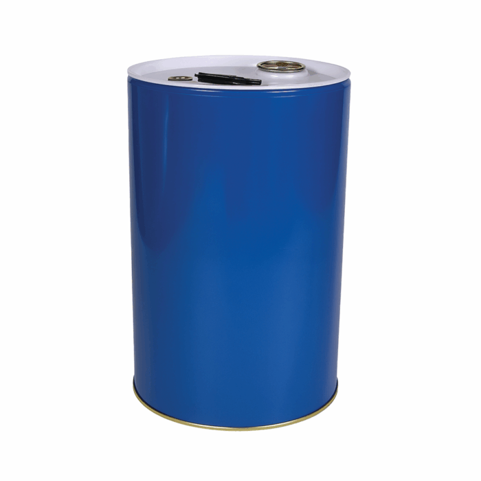 25L Blue Tight-Head Drum with Bungs