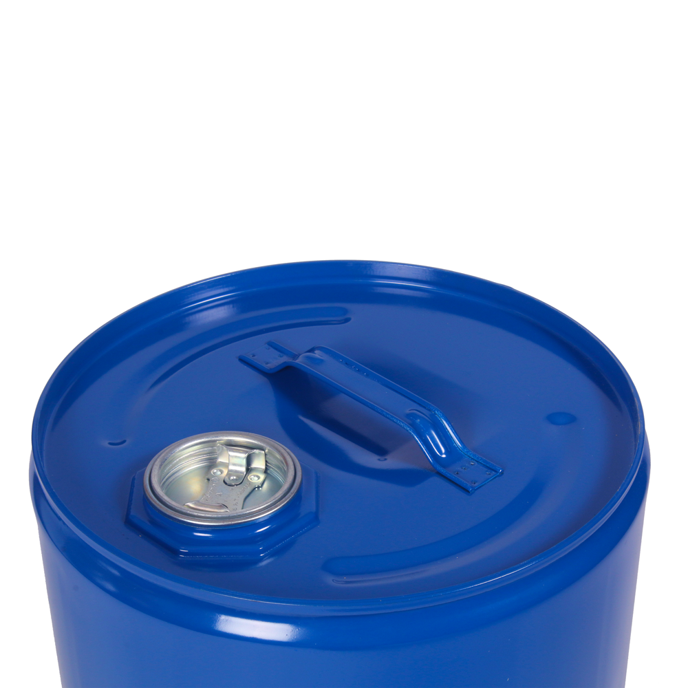 25L Blue Tight-Head Steel Drum with Body Bung - Image 2