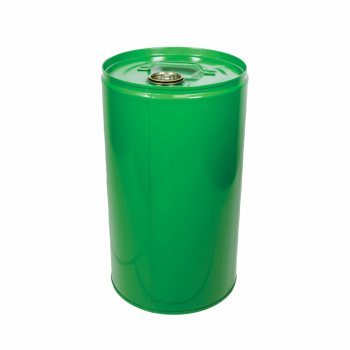 25L Green Tight-Head Steel Drum with Lacquered Interior