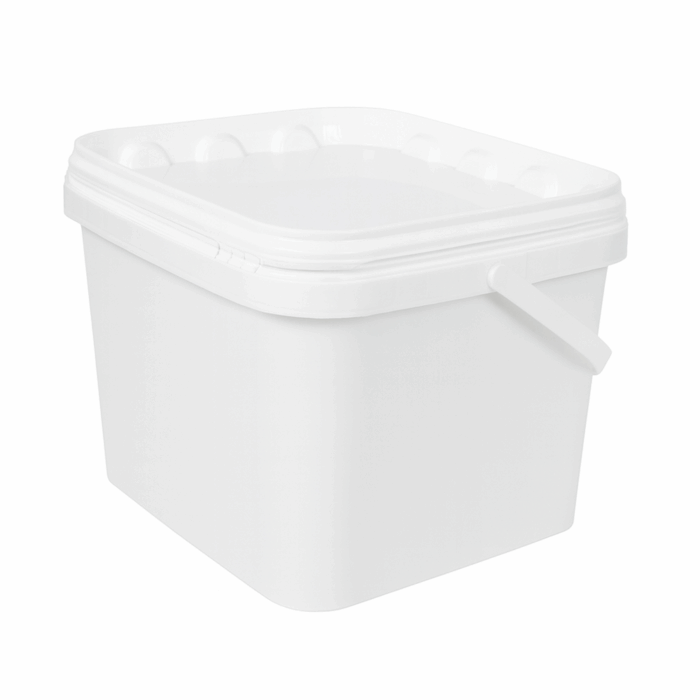 3.5L Square White Bucket