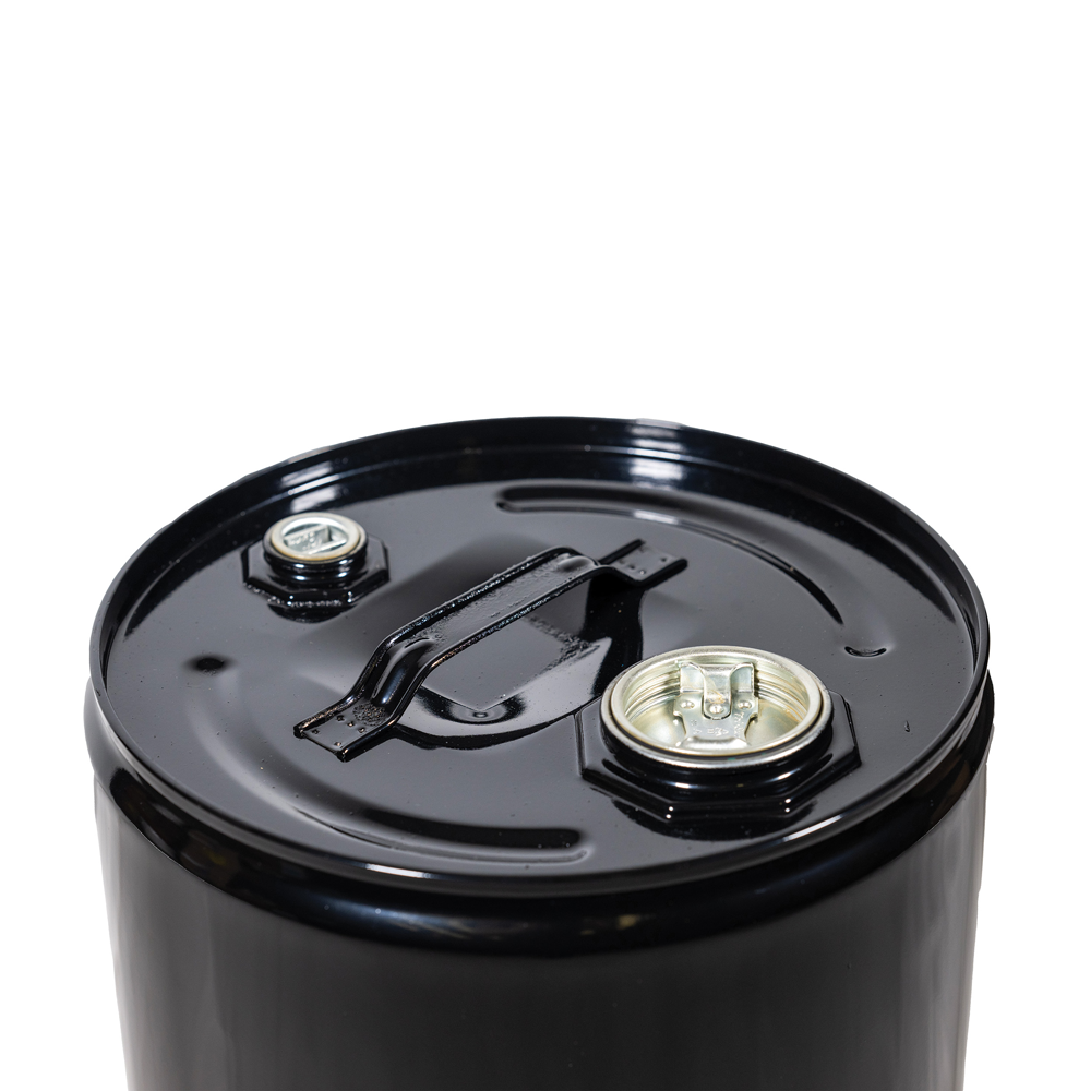 30L Black Tight-Head Steel Drum with Lacquered Interior - Image 2
