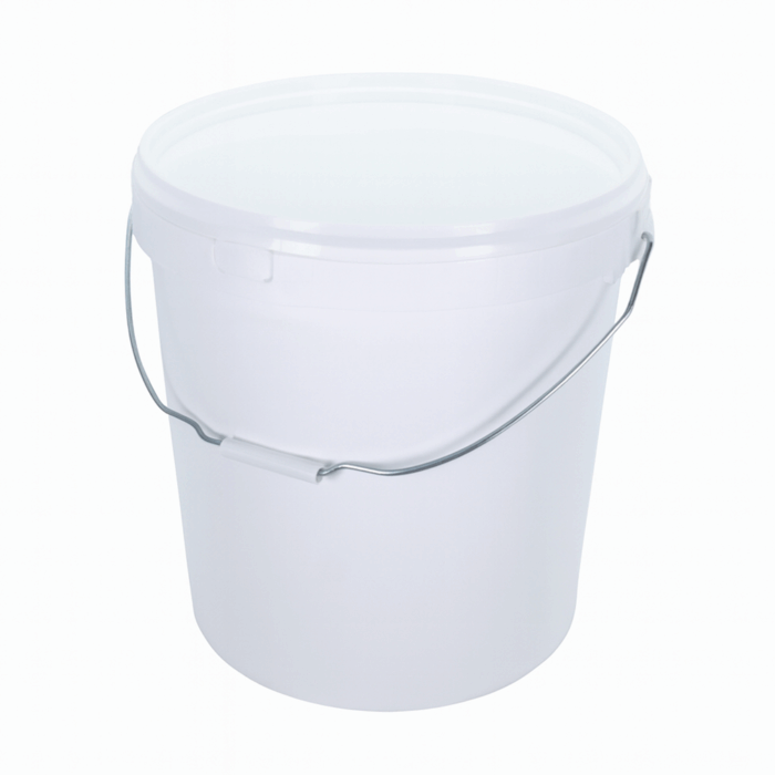 30L Round White Bucket