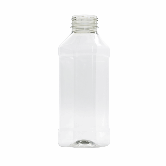 500ml Clear Square rPET Juice Bottle (Pallet)