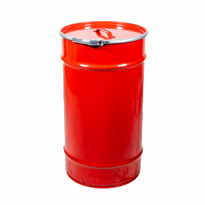 59.5L Red Open Top Steel Drum