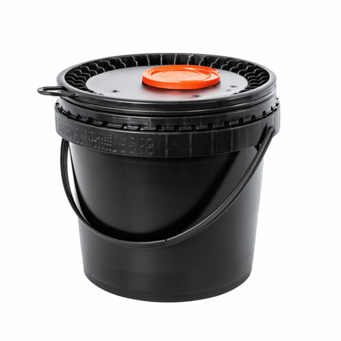 5L Round Black UN Bucket For Liquids