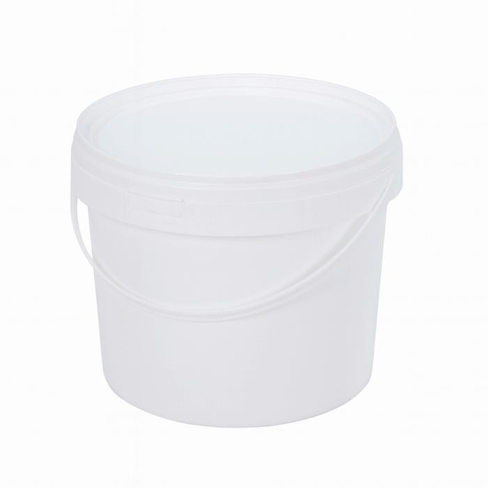5L White Round Bucket