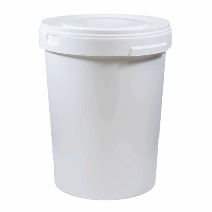 60L Round White Bucket