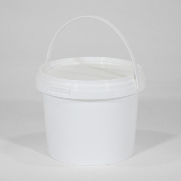1.18L Round White Bucket