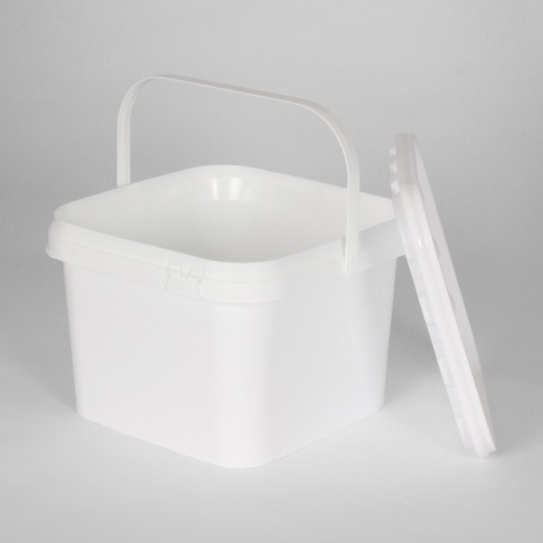 3.5L Square White Bucket