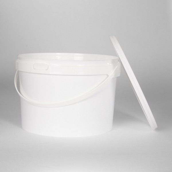 5L White Round Bucket