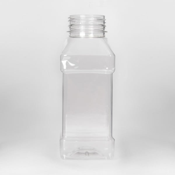 250Ml Clear Square PET Bottle