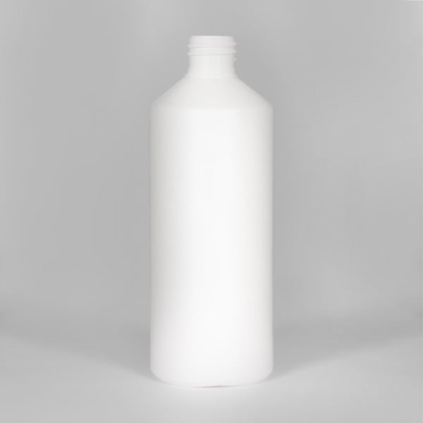 1L White Standard Plastic Bottle