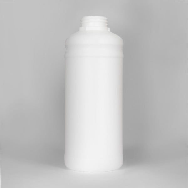 1L White Fluorinated UN Plastic Bottle