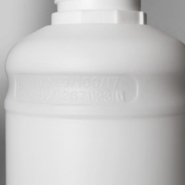 1L White Fluorinated UN Plastic Bottle